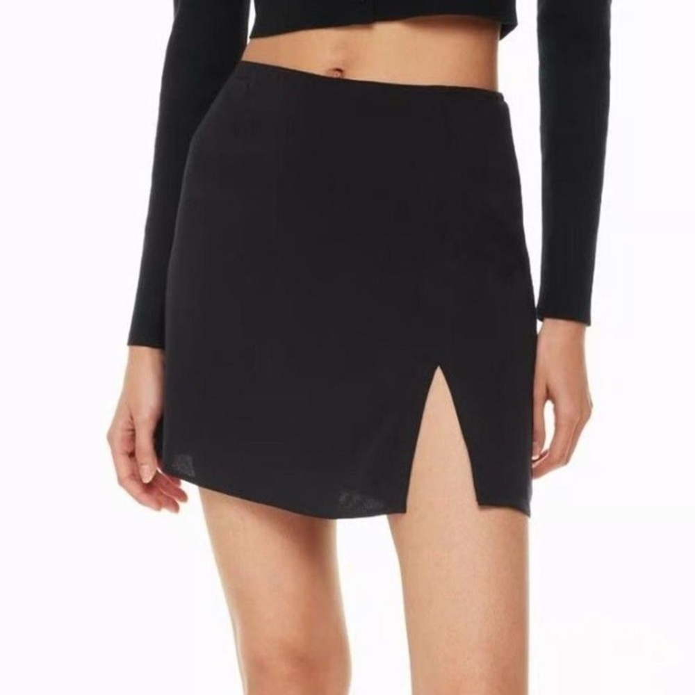 Aritzia Sunday Best - Tatiana Mini Skirt - Black - Size 0